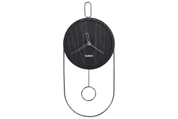 Pendelur Sierre Svart/Silver - Svart/Silver - Products - Inredning - Väggdekor - Väggklocka & väggur - Urverk till väggklocka