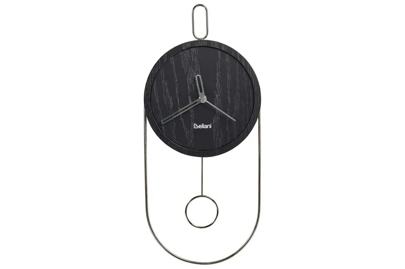 Pendelur Sierre Svart/Silver - Svart/Silver - Products - Inredning - Väggdekor - Väggklocka & väggur - Urverk till väggklocka
