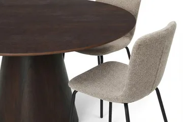 Siena Matgrupp runt 150 cm Rökt Ek med 6 Katy Matstolar - Rökt ek - Products - Möbler - Bord & matgrupp - Matgrupp