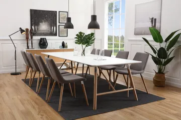 Waltham Förlängningsbart Matbord 180 cm - Vit/Ek - Products - Möbler - Bord & matgrupp - Matbord & köksbord