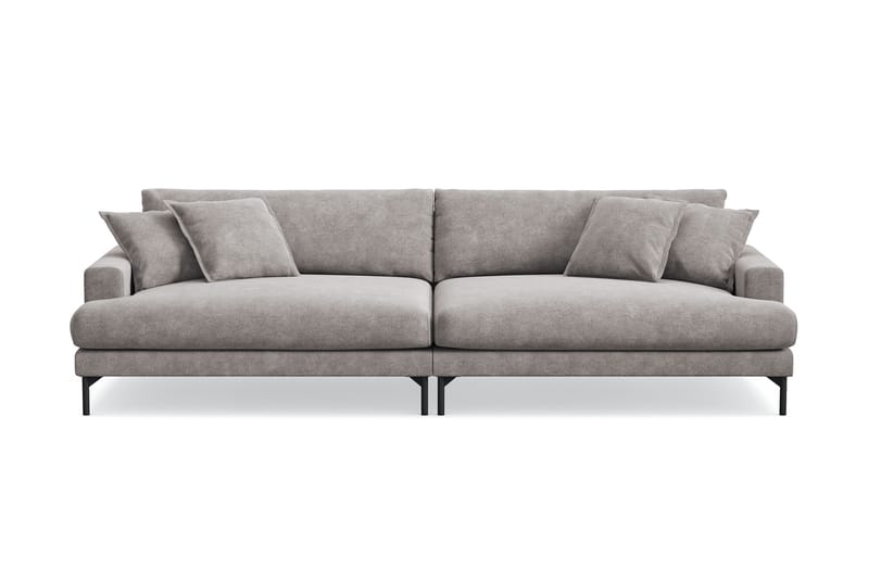 Menard Premium 5-sits Djup Soffa i Chenille - Grå/Brun - Products - Möbler - Soffa