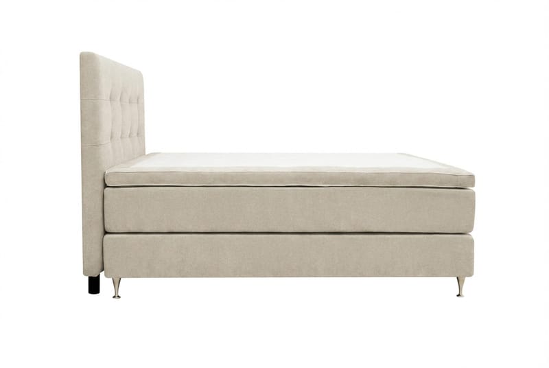 Hilton Premium Komplett Sängpaket 160x200 cm Kontinentalsäng med Sänggavel - Beige Tyg - Products - Möbler - Säng - Kontinentalsäng