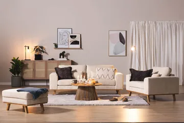 Copenhagen 2-sits Manchestersoffa - Beige - Products - Möbler - Soffa - 2 sits soffa