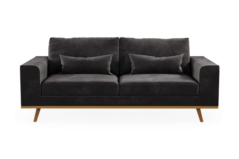 Copenhagen 2-sits Sammetssoffa - Mörkgrå - Products - Möbler - Soffa - Sammetssoffa