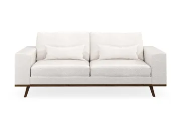 Copenhagen 2-sits Soffa i Bouclé - Vit - Products - Möbler - Soffa - 2 sits soffa