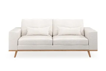 Copenhagen 2-sits Soffa i Bouclé - Vit - Products - Möbler - Soffa - 2 sits soffa