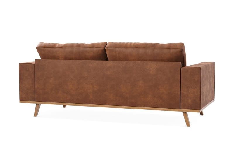 Copenhagen 2-sits Soffa i Konstläder - Brun - Products - Möbler - Soffa - 2 sits soffa
