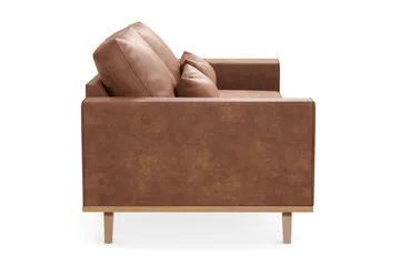 Copenhagen 2-sits Soffa i Konstläder - Brun - Products - Möbler - Soffa - 2 sits soffa