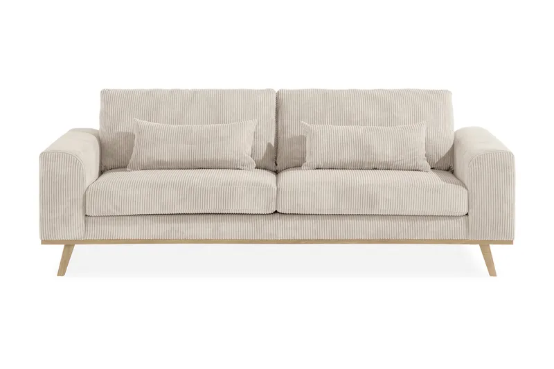 Copenhagen 3-sits Manchestersoffa - Beige - Products - Möbler - Soffa - 3 sits soffa