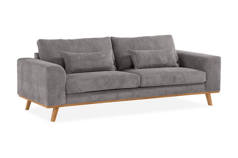 Copenhagen 3-sits Manchestersoffa - Mörkgrå - Products - Möbler - Soffa - 3 sits soffa