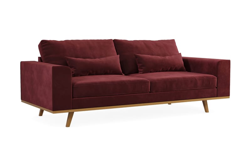 Copenhagen 3-sits Sammetssoffa - Lila - Products - Möbler - Soffa - 3 sits soffa