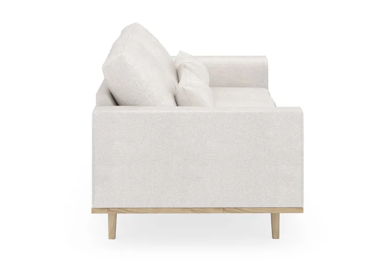 Copenhagen 3-sits Soffa i Bouclé - Vit - Products - Möbler - Soffa - 3 sits soffa