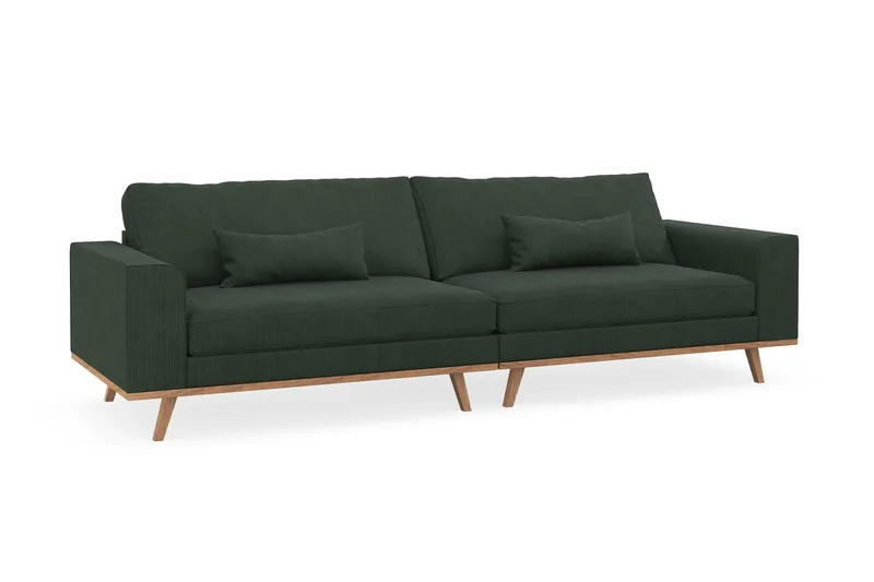 Copenhagen 4-sits Manchestersoffa - Mörkgrön - Products - Möbler - Soffa - 4 sits soffa