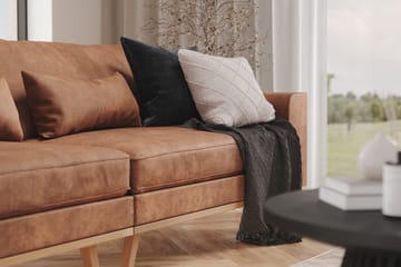 Copenhagen 4-sits Soffa i Konstläder - Brun - Products - Möbler - Soffa - 4 sits soffa