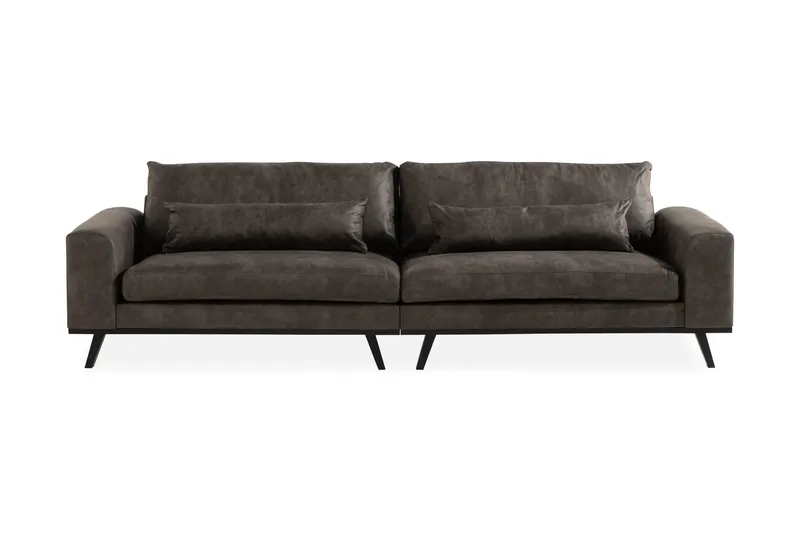 Copenhagen 4-sits Soffa i Konstläder - Mörkgrå - Products - Möbler - Soffa - 4 sits soffa