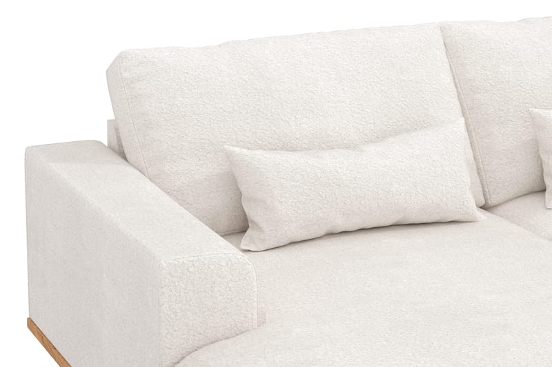 Copenhagen 5-sits Högervänd U-formad Soffa med Divan och Schäslong i Bouclé - Vit - Products - Möbler - Soffa - U-soffa