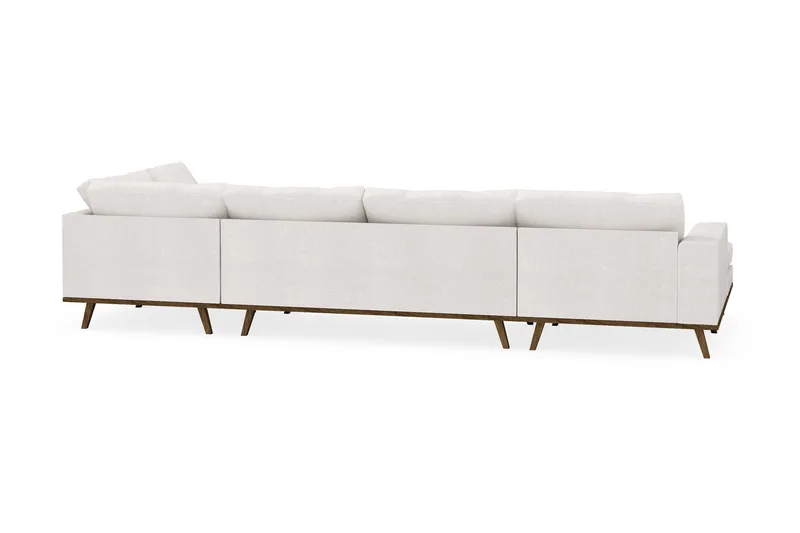 Copenhagen 5-sits Högervänd U-formad Soffa med Divan och Schäslong i Bouclé - Vit - Products - Möbler - Soffa - U-soffa