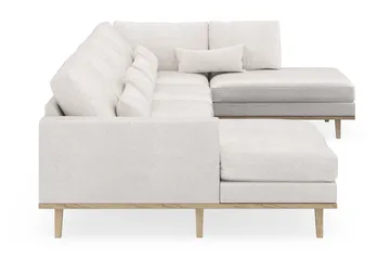 Copenhagen 5-sits Högervänd U-formad Soffa med Divan och Schäslong i Bouclé - Vit - Products - Möbler - Soffa - U-soffa