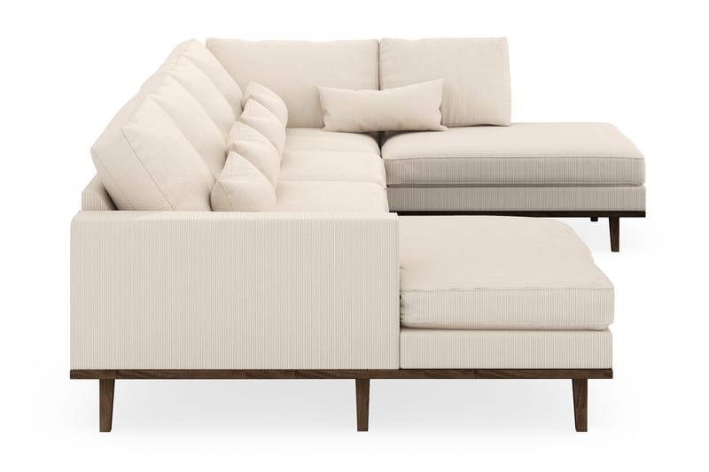 Copenhagen 5-sits Högervänd U-formad Soffa med Divan och Schäslong i Manchester - Beige - Products - Möbler - Soffa - U-soffa