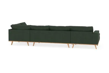 Copenhagen 5-sits Högervänd U-formad Soffa med Divan och Schäslong i Manchester - Mörkgrön - Products - Möbler - Soffa - U-soffa