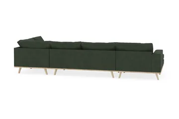 Copenhagen 5-sits Högervänd U-formad Soffa med Divan och Schäslong i Manchester - Mörkgrön - Products - Möbler - Soffa - U-soffa