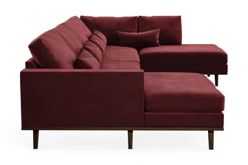 Copenhagen 5-sits Högervänd U-formad Soffa med Divan och Schäslong i Sammet - Lila - Products - Möbler - Soffa - Sammetssoffa