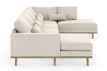 Copenhagen 5-sits Högervänd U-formad Soffa med Divan och Schäslong i Tyg - Beige - Products - Möbler - Soffa - U-soffa