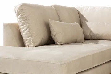 Copenhagen 5-sits Vänstervänd U-formad Large Soffa med Divan och Schäslong i Sammet - Beige - Products - Möbler - Soffa - Sammetssoffa