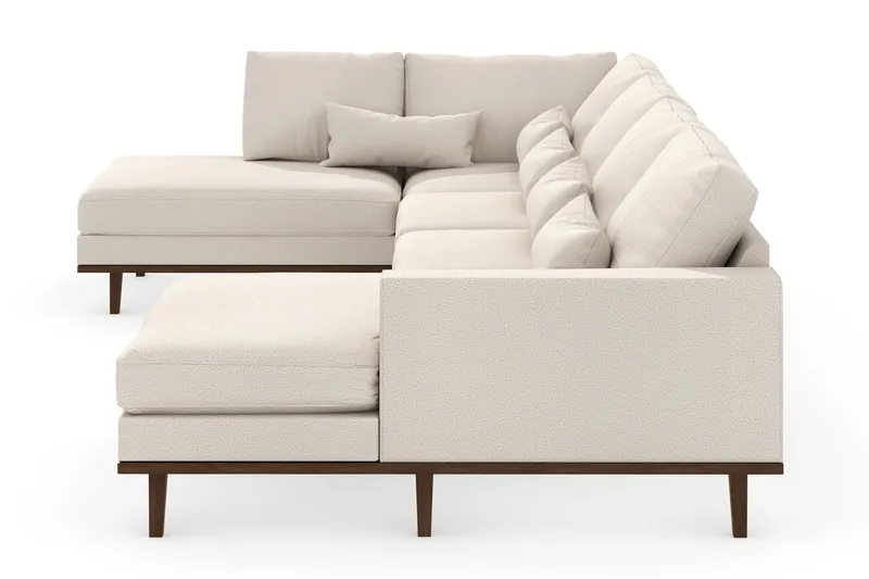Copenhagen 5-sits Vänstervänd U-formad Large Soffa med Divan och Schäslong i Tyg - Beige - Products - Möbler - Soffa - U-soffa