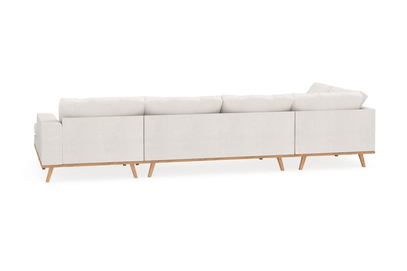 Copenhagen 5-sits Vänstervänd U-formad Soffa med Divan och Schäslong i Bouclé - Vit - Products - Möbler - Soffa - U-soffa