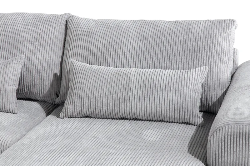 Copenhagen 5-sits Vänstervänd U-formad Soffa med Divan och Schäslong i Manchester - Ljusgrå - Products - Möbler - Soffa - U-soffa