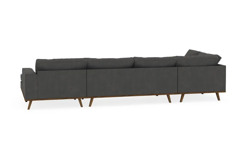 Copenhagen 5-sits Vänstervänd U-formad Soffa med Divan och Schäslong i Manchester - Mörkgrå - Products - Möbler - Soffa - U-soffa