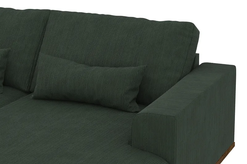Copenhagen 5-sits Vänstervänd U-formad Soffa med Divan och Schäslong i Manchester - Mörkgrön - Products - Möbler - Soffa - U-soffa