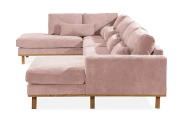 Copenhagen 5-sits Vänstervänd U-formad Soffa med Divan och Schäslong i Manchester - Rosa - Products - Möbler - Soffa - U-soffa
