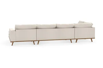 Copenhagen 5-sits Vänstervänd U-formad Soffa med Divan och Schäslong i Tyg - Beige - Products - Möbler - Soffa - U-soffa