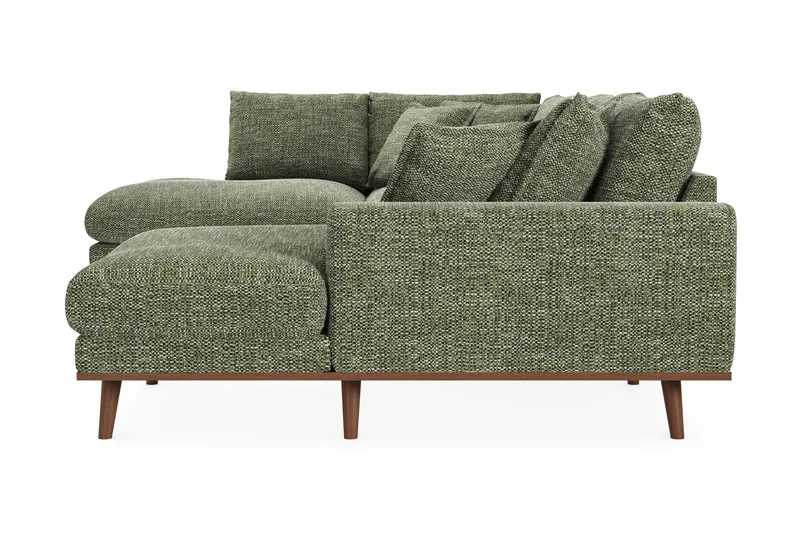Copenhagen Premium 5-sits Vänstervänd U-formad Djup Soffa med Divan och Schäslong i Chenille - Grön - Products - Möbler - Soffa - U-soffa