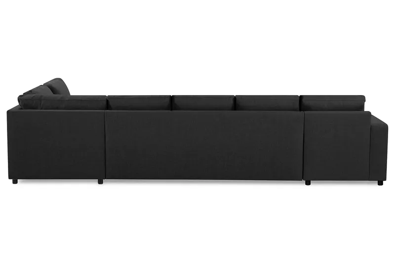 Crazy 5-sits Högervänd U-formad X-Large Soffa med Divan och Schäslong i Tyg - Antracit - Products - Möbler - Soffa - U-soffa