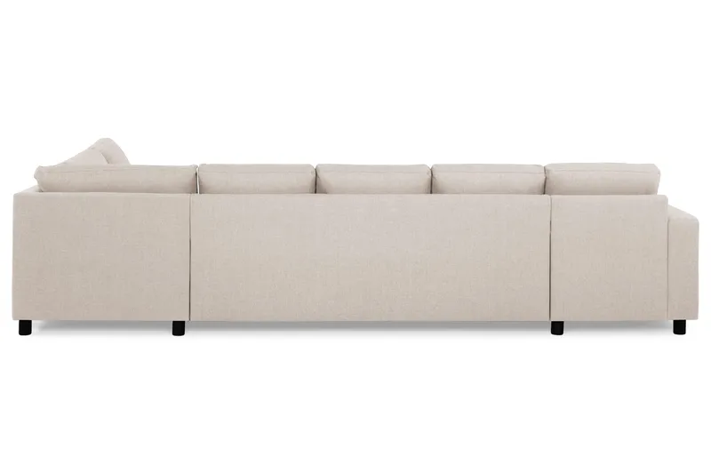Crazy 5-sits Högervänd U-formad X-Large Soffa med Divan och Sch äslong i Tyg - Beige - Products - Möbler - Soffa - U-soffa