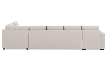 Crazy 5-sits Högervänd U-formad X-Large Soffa med Divan och Schäslong i Tyg - Beige - Products - Möbler - Soffa - U-soffa