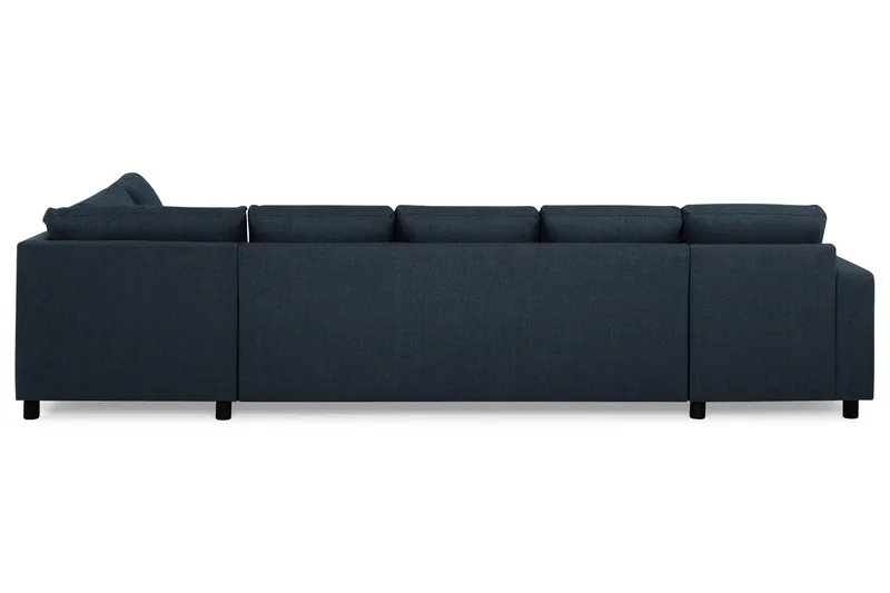 Crazy 5-sits Högervänd U-formad X-Large Soffa med Divan och Schäslong i Tyg - Blå - Products - Möbler - Soffa - U-soffa