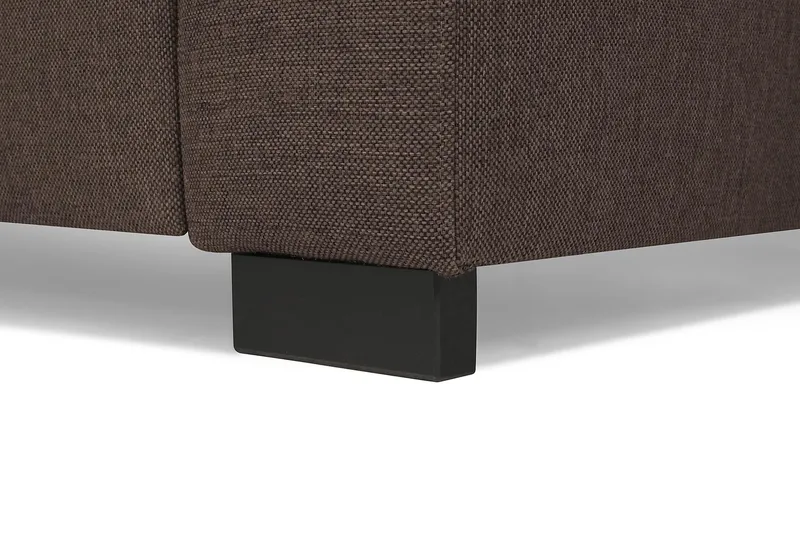 Crazy 5-sits Högervänd U-formad X-Large Soffa med Divan och Schäslong i Tyg - Brun - Products - Möbler - Soffa - U-soffa