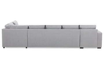 Crazy 5-sits Högervänd U-formad X-Large Soffa med Divan och Schäslong i Tyg - Grå - Products - Möbler - Soffa - U-soffa