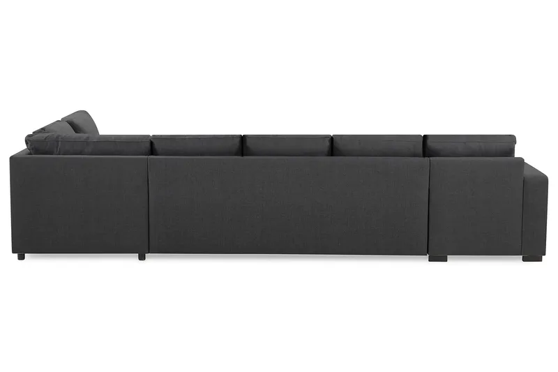 Crazy 5-sits Högervänd U-formad X-Large Soffa med Divan och Schäslong i Tyg - Mörkgrå - Products - Möbler - Soffa - U-soffa