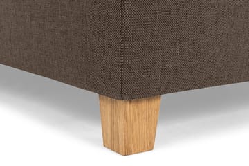Crazy 5-sits Vänstervänd U-formad Soffa med Divan och Schäslong i Tyg - Brun - Products - Möbler - Soffa - U-soffa