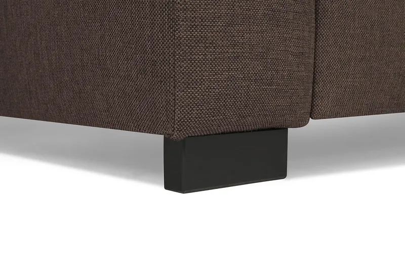 Crazy 5-sits Vänstervänd U-formad Soffa med Divan och Schäslong i Tyg - Brun - Products - Möbler - Soffa - U-soffa