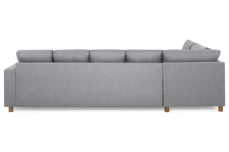Crazy 5-sits Vänstervänd U-formad Soffa med Divan och Schäslong i Tyg - Grå - Products - Möbler - Soffa - U-soffa