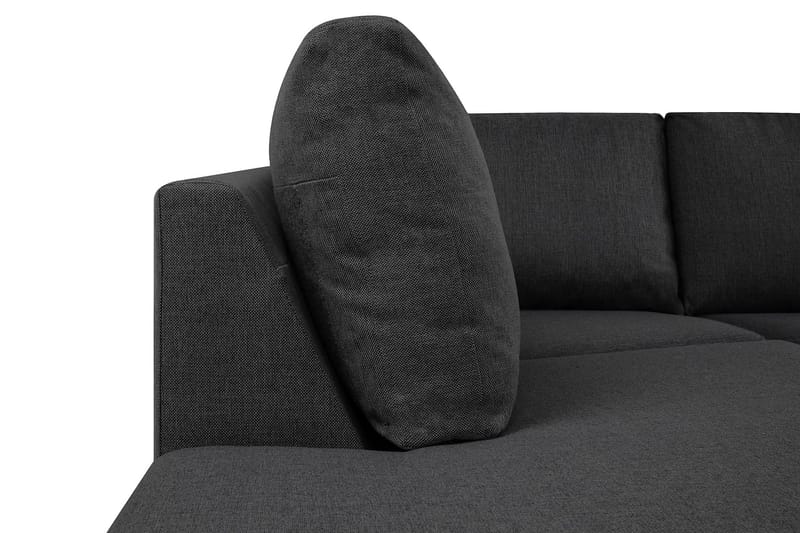 Crazy 5-sits Vänstervänd U-formad Soffa med Divan och Schäslong i Tyg - Mörkgrå - Products - Möbler - Soffa - U-soffa
