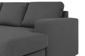 Crazy 5-sits Vänstervänd U-formad Soffa med Divan och Schäslong i Tyg - Mörkgrå - Products - Möbler - Soffa - U-soffa