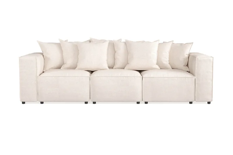 Cubo 4-sits Djup Modulsoffa i Tyg, Beige