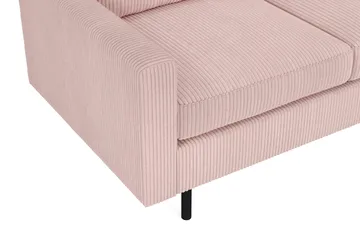 Peppe 3-sits Vändbar L-formad Divansoffa i Manchester - Rosa - Products - Möbler - Soffa - Divansoffa & schäslongsoffa - 3 sits soffa med divan